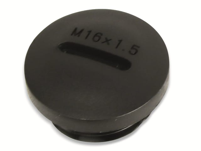 KSS Verschlussschraube, metrisch, M16, schwarz