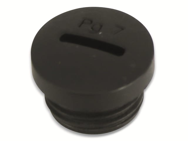 KSS Verschlussschraube, PG, PG-7, schwarz