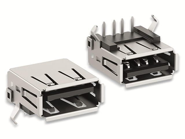 FISCHER ELEKTRONIK USB-Buchse, USB 2 A 90, 10145230, USB Typ A, Polzahl 4