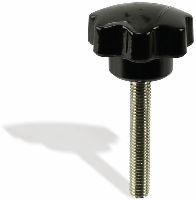 Sterngriffschraube, M8/50 mm, schwarz