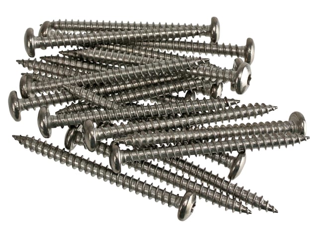 Edelstahl Spanplattenschrauben 6x70, T25, Vollgewinde, 20 Stück