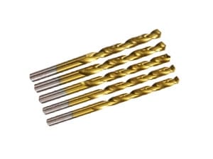 DAYTOOLS HSS-Spiralbohrer, titaniumbeschichtet, Ø 8 mm, 5 Stück
