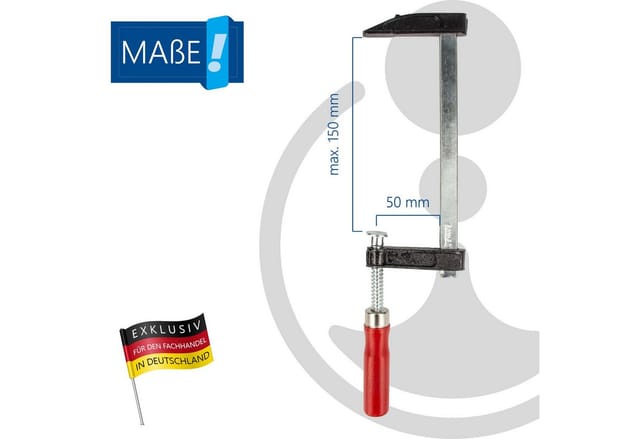 MASTERPROOF Schraubzwingen 150 mm, 2 Sück