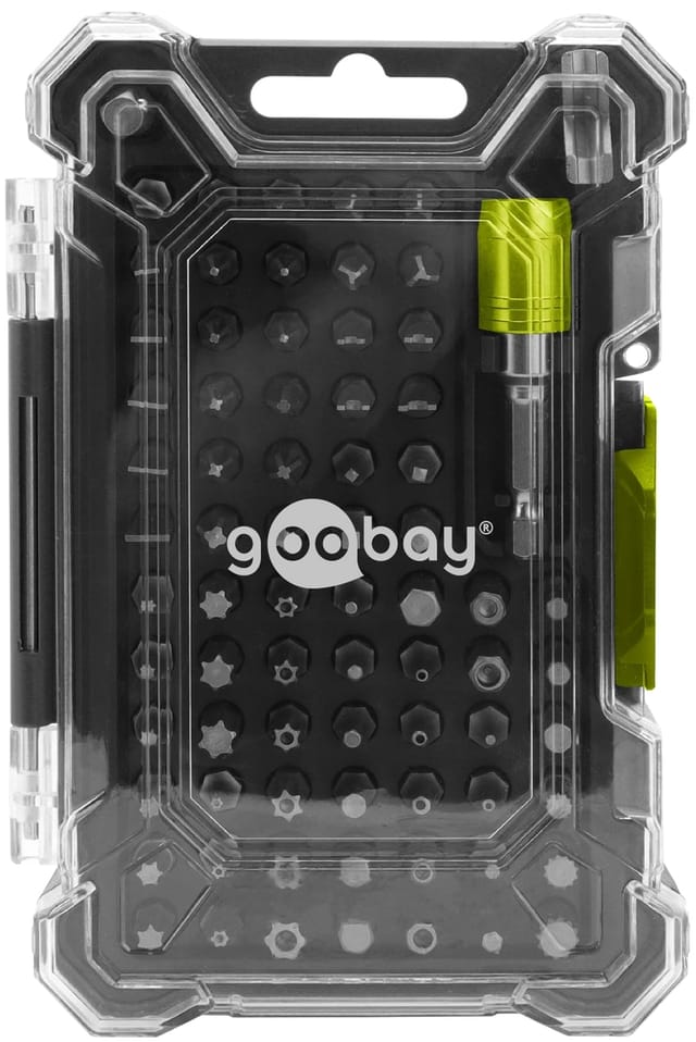 GOOBAY TOOLS Bithalter-Set, 77843, mit 72-tlg. Bitsatz
