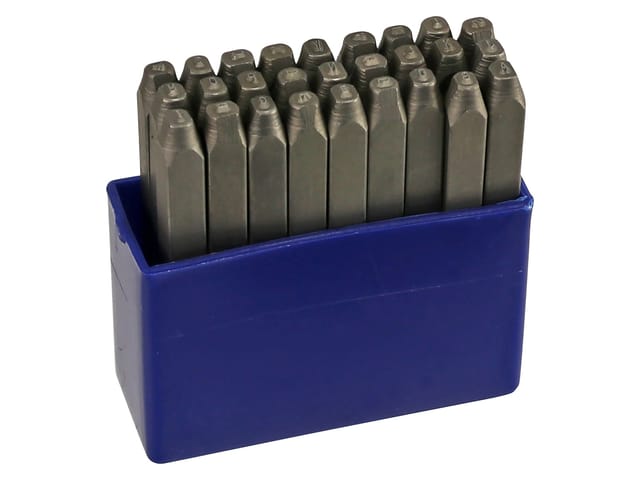 Schlagbuchstaben-Satz TZ9093-L, 1,5 mm, 27-teilig