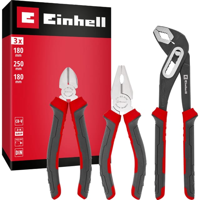 EINHELL Zangen-Set, 370531, 180/250 mm, 3-teilig