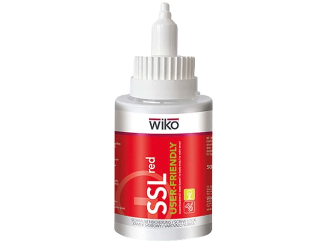 WIKO Schraubensicherungslack SSL, 50 ml, rot, Ziehharmonika Flasche