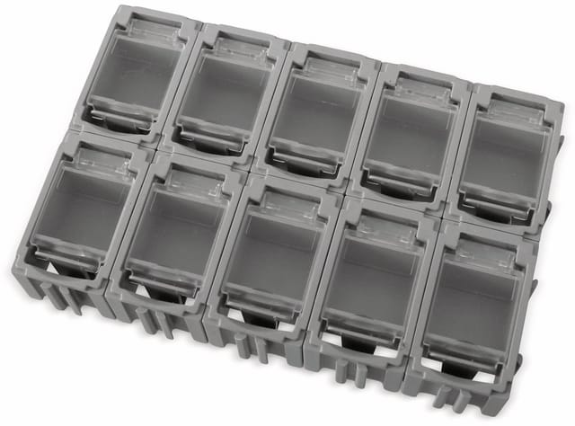 SMD-Container, 39x23,5x18 mm 10 Stk., grau