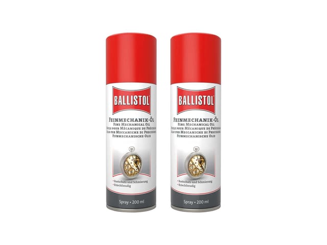 BALLISTOL Feinmechanik-Öl Spray, 200 ml, 2 Stück