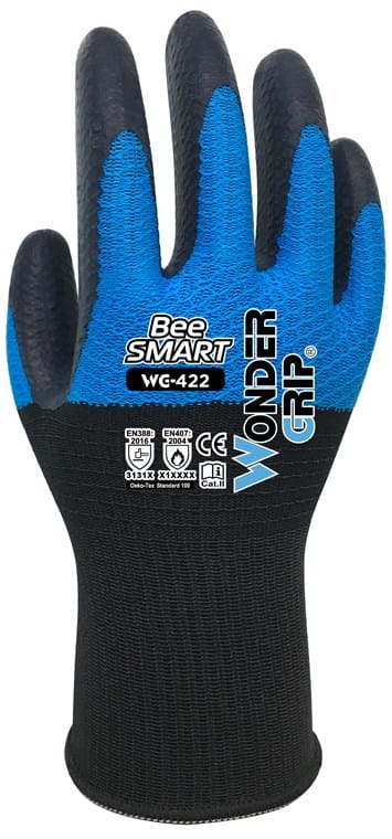 WONDERGRIP Arbeitshandschuhe WG-422 Bee-Smart, Polyester, Latex, Gr. S/7