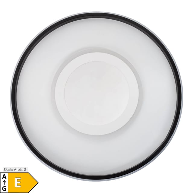 NÄVE LED-Deckenleuchte 1408277, 40W, 1800lm, 3D-Effekt, weiß/schwarz