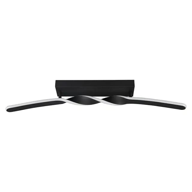 REALITY LED-Deckenleuchte GINKO, R65791132, 18W, 1980lm, 3000K, schwarz