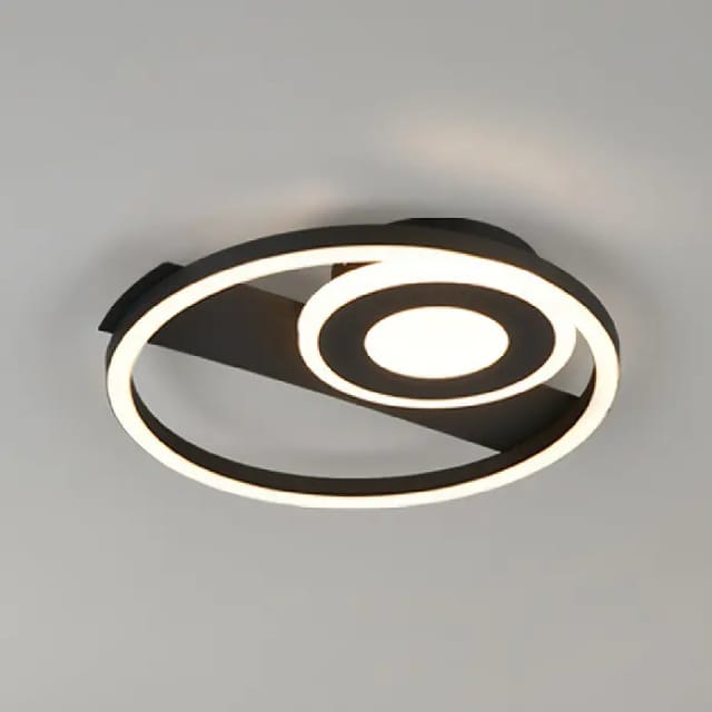 REALITY LED-Deckenleuchte HORUS, R63671132, 22W, 2500lm, 3000K, schwarz