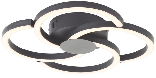 BRILLIANT LED-Deckenleuchte Fico, 22 W, 2300 lm, 3000 K, schwarz