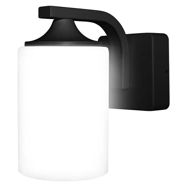 OSRAM LED-Außenwandleuchte, Endura Classic Lantern Cylinder, E27, IP43, schwarz