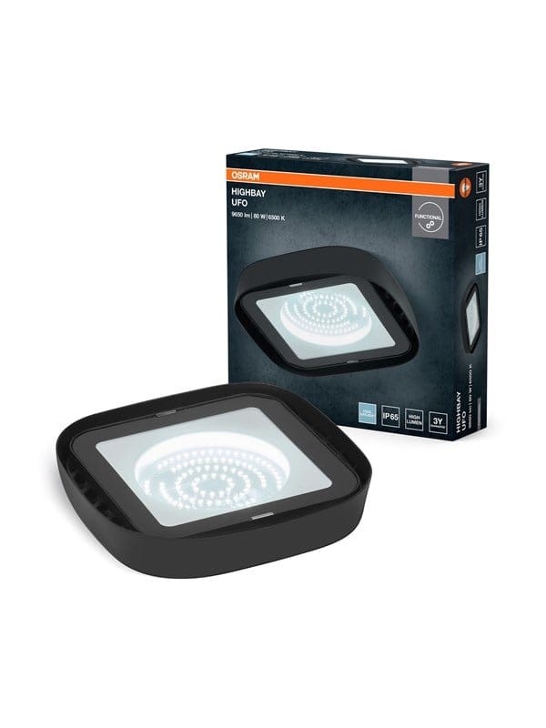 OSRAM LED-Hallenleuchte, 80W, 6500K, 9300 lm, IP65, kaltweiß, schwarz