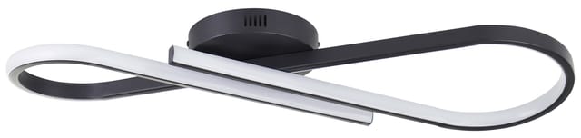 BRILLIANT LED-Deckenleuchte, 24 W, 3000 K, 2800 lm, warmweiß, IP20, schwarz