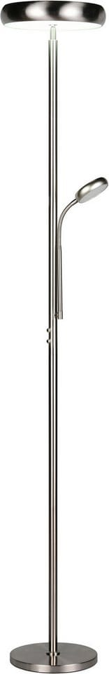 REALITY LED-Stehleuchte Palermo R45741107, 23W, 3000... 6500K, 2500lm, CCT, IP20, Nickel