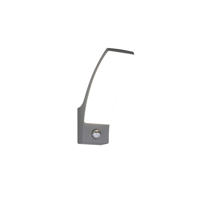 REALITY LED-Wandleuchte Beja R23359142, mit Bewegungssensor, 12,5W, 4000K, 1650lm, neutalweiß, IP44, Anthrazit