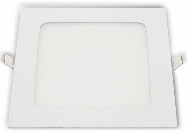 OPTONICA LED-Einbauleuchte 2630, 18 W, 1500 lm, 6000K, eckig, 95 RA, weiß