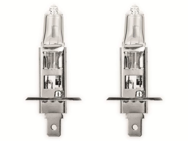 EUFAB Halogen-Autolampe H1, 12V, 55W, P14,5S, 2 Stück