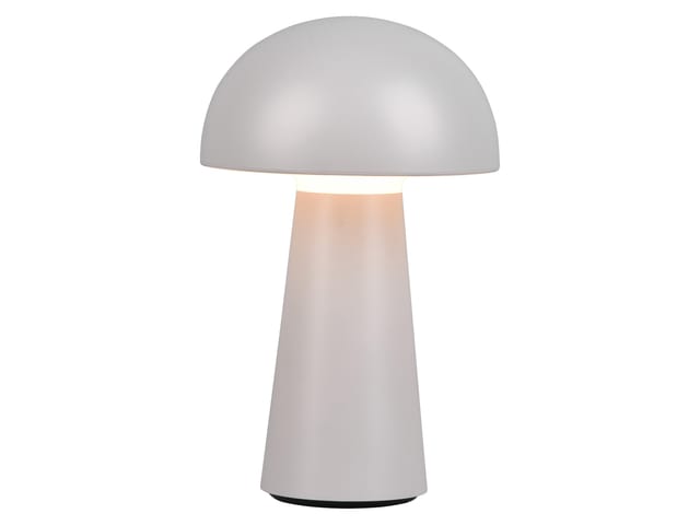 REALITY LED-Akku-Tischleuchte Lennon R52176177 grau, IP 44, 2 W, 180 lm, 3000 K