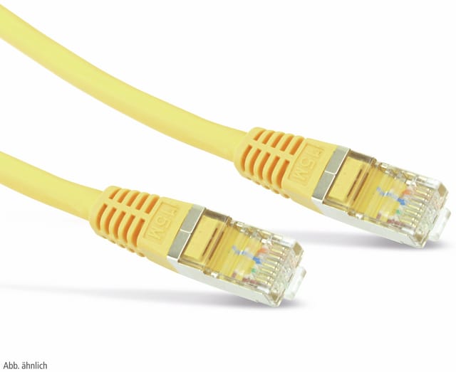 S-IMPULS CAT.6 Patchkabel, 7,5 m, gelb, S-FTP, PIMF