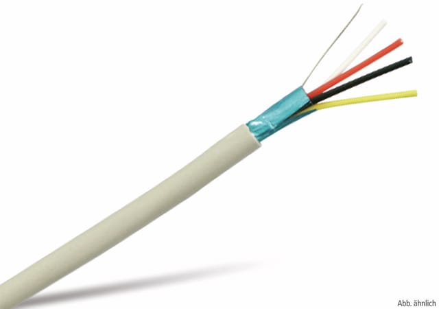 S-IMPULS Telefon-Installationskabel J-Y(ST)Y, 2x2x0,6 mm, 100 m, grau