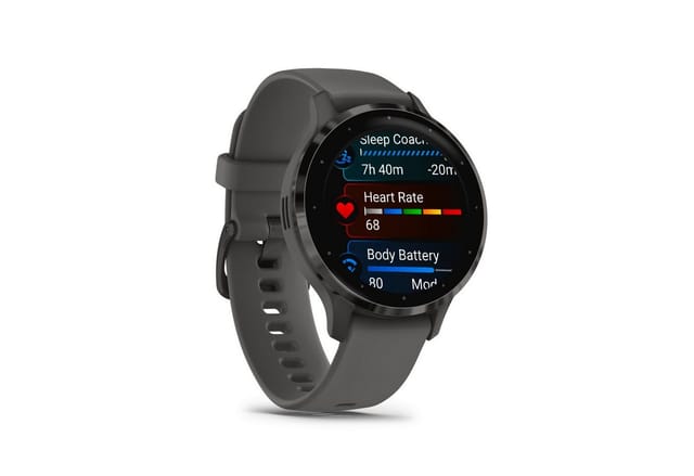 GARMIN Smartwatch Venu 3S kieselgrau/schiefergrau Silikon