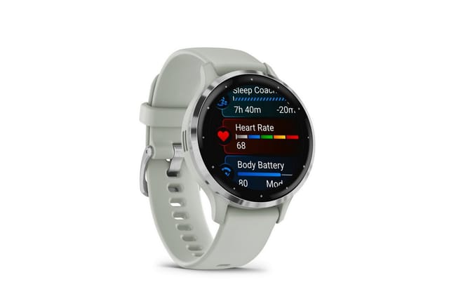 GARMIN Smartwatch Venu 3S salbeigrau/silber Silikon