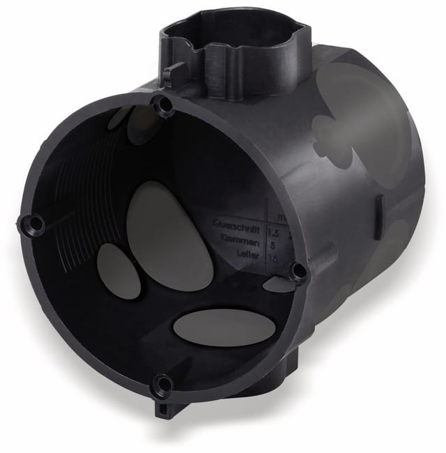 F-TRONIC Gerätedose, UP, Ø 60 mm, Tiefe 65 mm, winddicht