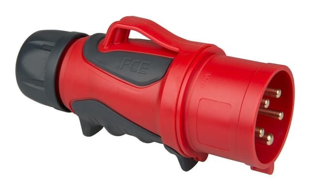 PCE CEE-Stecker mit Phasenwender GRIP, 32 A, 5-polig