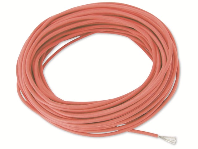 RAUTRONIC Silikon-Litze, 0,5 mm², rot, 10 m
