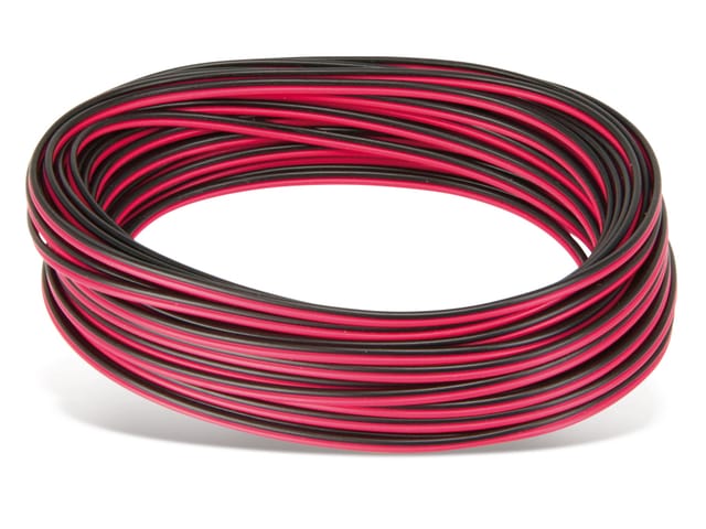 RAUTRONIC Zwillingslitze, 2x 0,14 mm², rot/schwarz, 10 m