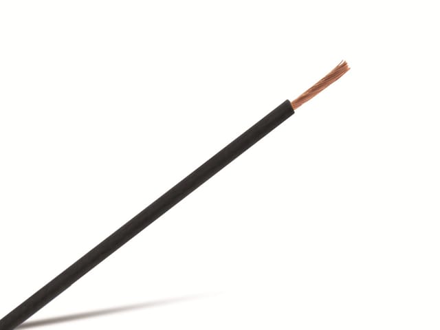 RAUTRONIC Litze H07V-K 6 mm², 10 m, schwarz