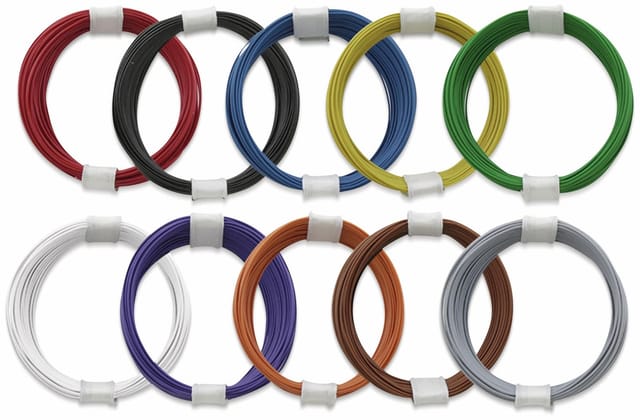 DONAU ELEKTRONIK Kupferlitzen-Set (0,04 mm²) 10 x 10 m, 10 farbig