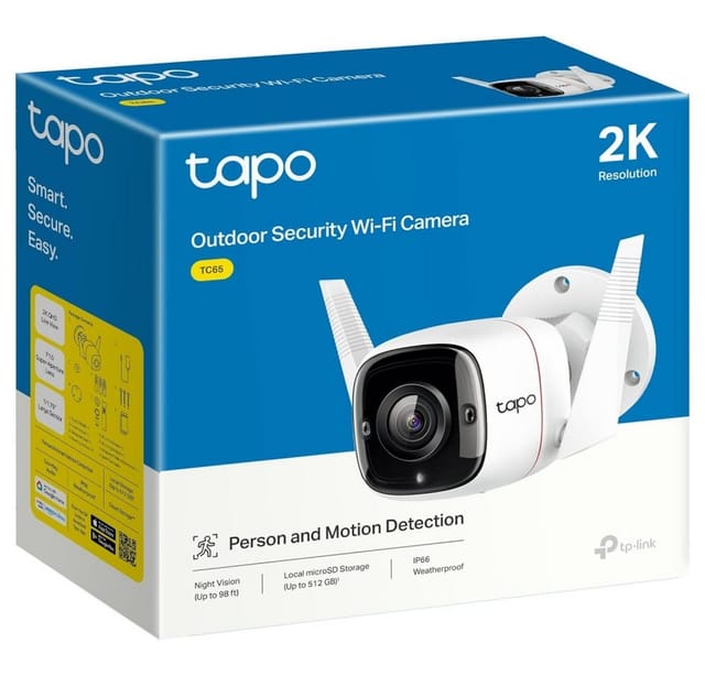 TAPO Sicherheitskamera TC65, 3 MP, wetterfest, Nachtsicht, WLAN