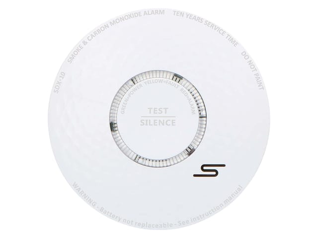 ALECTO Rauch- und Kohlenmonoxidalarm SDX10, weiß