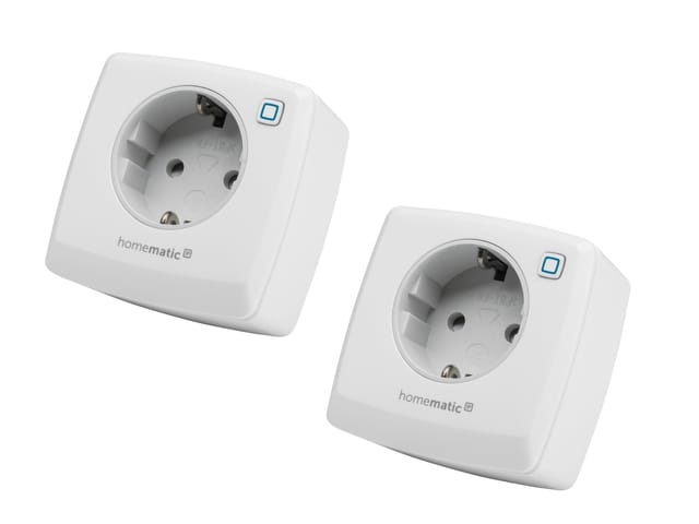 HOMEMATIC IP 157338A0, Schaltsteckdose, 2 Stück