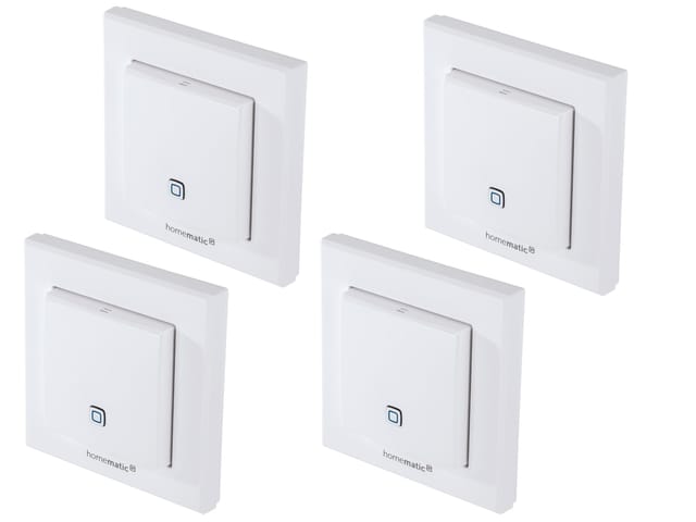 HOMEMATIC IP Smart Home 150181A0, Temp. und Luftfeucht. Sensor, 4 Stück