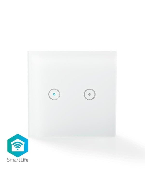 NEDIS Wandschalter SmartLife, dual, weiß
