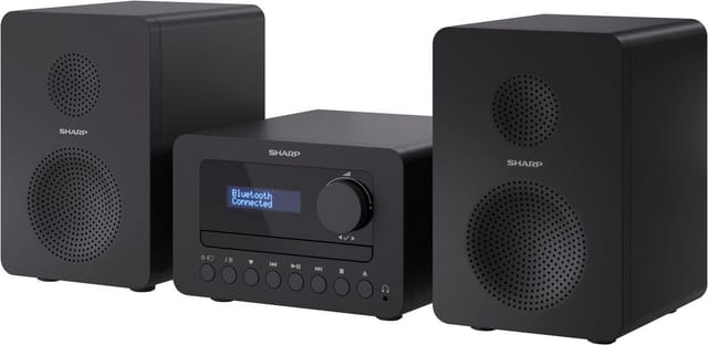 SHARP HiFi-Anlage XL-B520D, schwarz, DAB+, Bluetooth, MP3, CD-Laufwerk