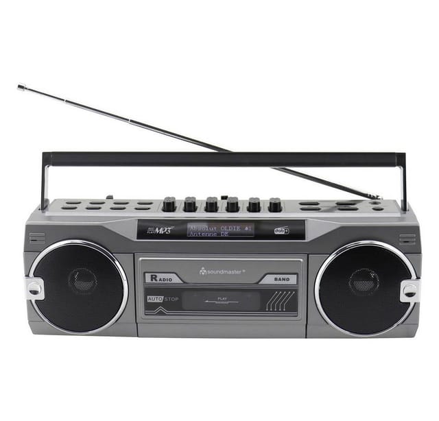 SOUNDMASTER DAB+/FM Retro Radiokassettenrekorder SRR80TI, USB/SD, BT
