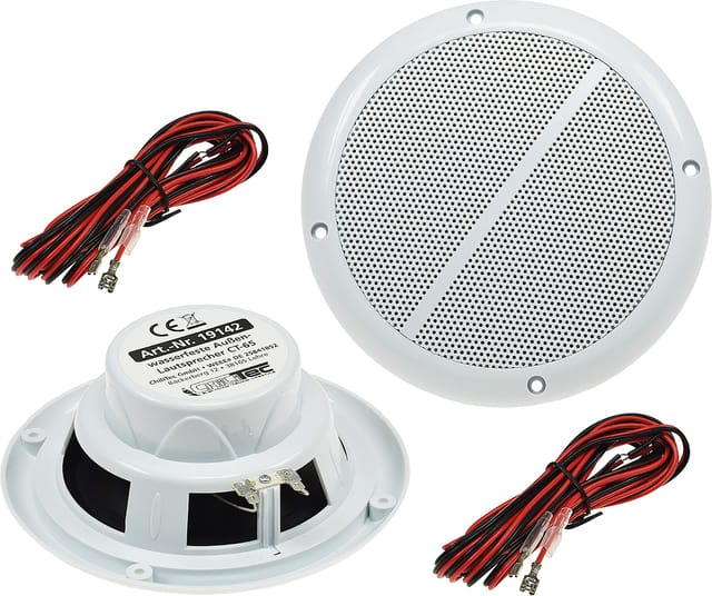 CHILITEC Einbaulautsprecher CT-65, für Außen, Wasserfest, 100 W, 2 Stück