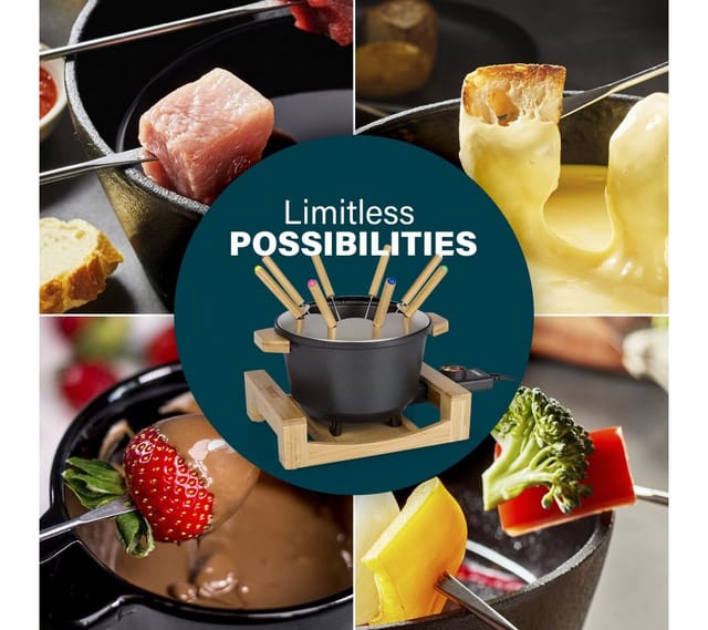 PRINCESS Fondue Pur, 800 W, 1,5 L, 8 Personen