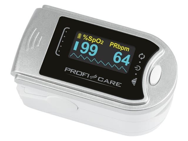 PROFI CARE Pulsoximeter PC-PO 3104, 3 in 1, Blutsauerstoff-Messgerät