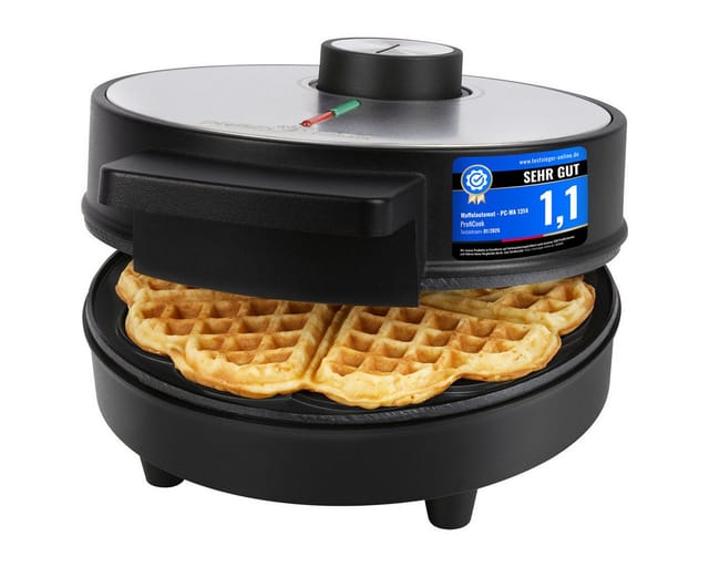 PROFI COOK Waffelautomat PC-WA 1314, Waffeleisen Herzform, Ø 20cm, 1200W