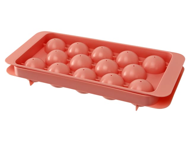 ALPINA Eiswürfelbehälter, Kugelform, rosafarbig