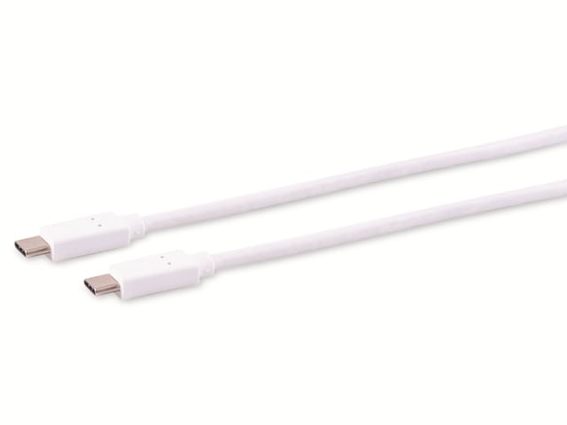 S-IMPULS USB-C Verbindungskabel, 3.2 Gen 2x2, weiß, 0,25 m