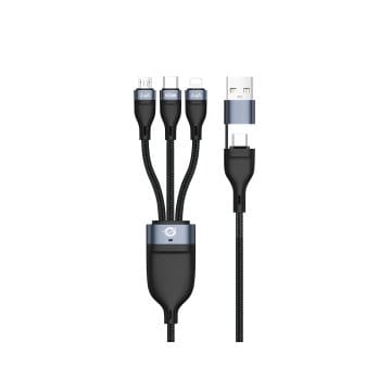 CONCEPTRONIC USB-C Kabel ETTA05B15 60W 1,5m schwarz 3-in-1